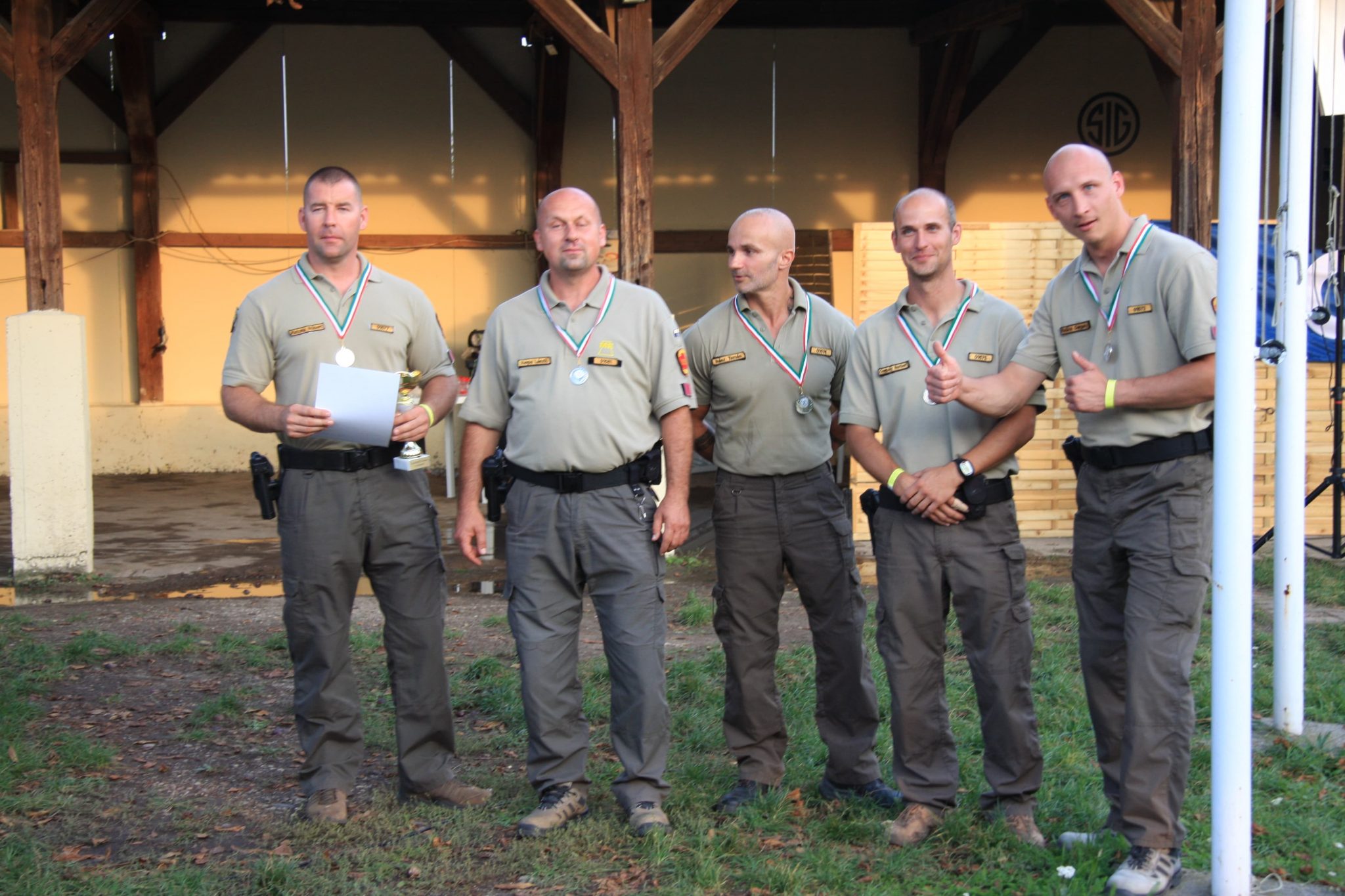 Lövészeti kategória II. helyezett Mátrai Erőmű FBŐ csapata
